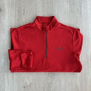 Callaway Waffle Fleece 1/4 Zip Pullover
